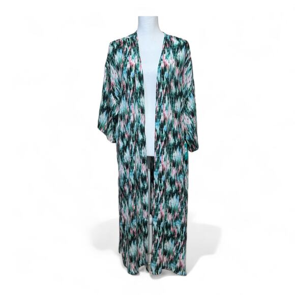 The Pioneer Woman Other - Duster / Swim Coverup Size S/M Green Ikat Pioneer Women’s